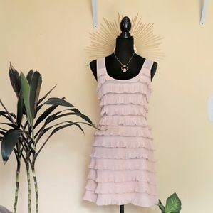 H&M Dusty Rose Ruffled Dress